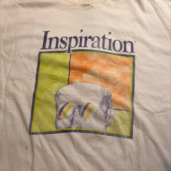 Hanes Men's Cream and White T-shirt - Picture 2 of 7